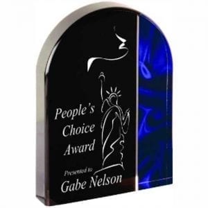 Arch Velvet Acrylic Awards 8 inch