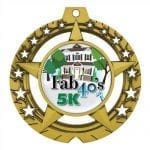 Large Star Insert Medals