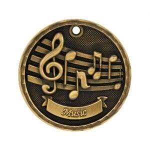 3D Music Medals