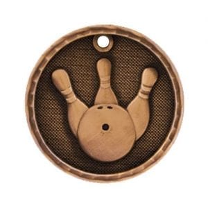 Bowling Medals with 3D Effects