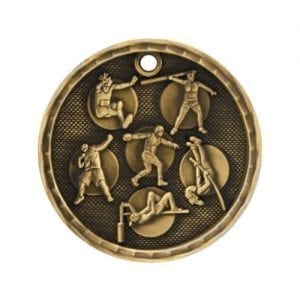 Track and Field Medals in 3D