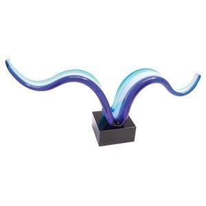 Blue Wave Art Glass