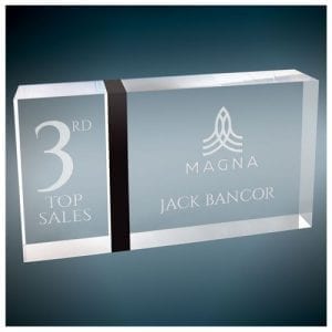 Acrylic Award Custom Logo