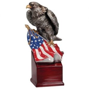 Eagle Award with Flag and Base